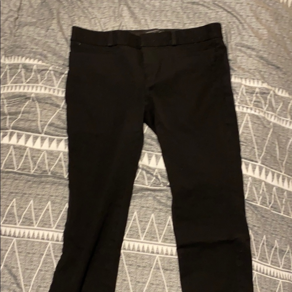 Cropped skinny dress pants